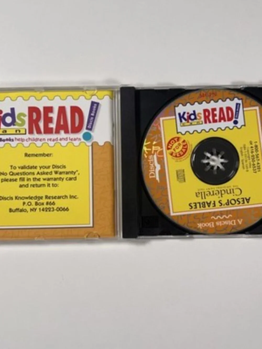 Kids Can Read! Aesop's Fables + Cinderella PC Mac CD-ROM 1994 Discis Bilingual